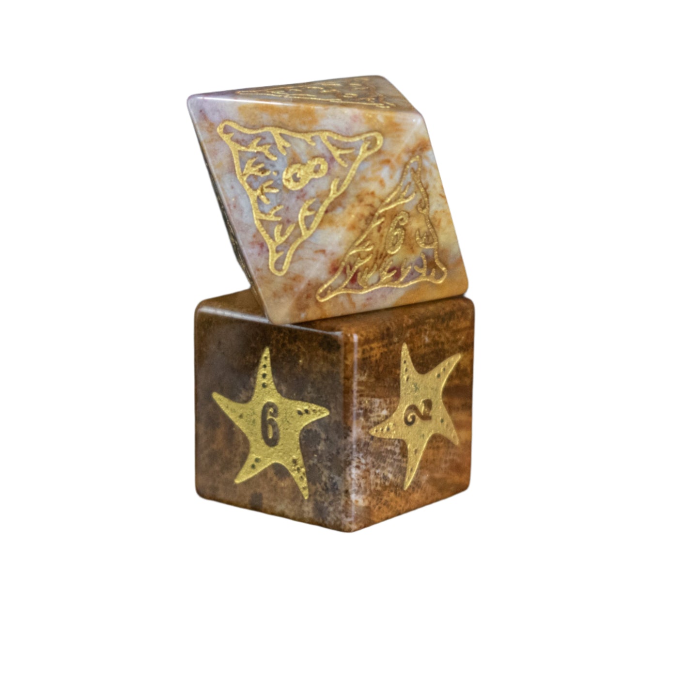 Siren's Song Fossilized Coral Dice Set