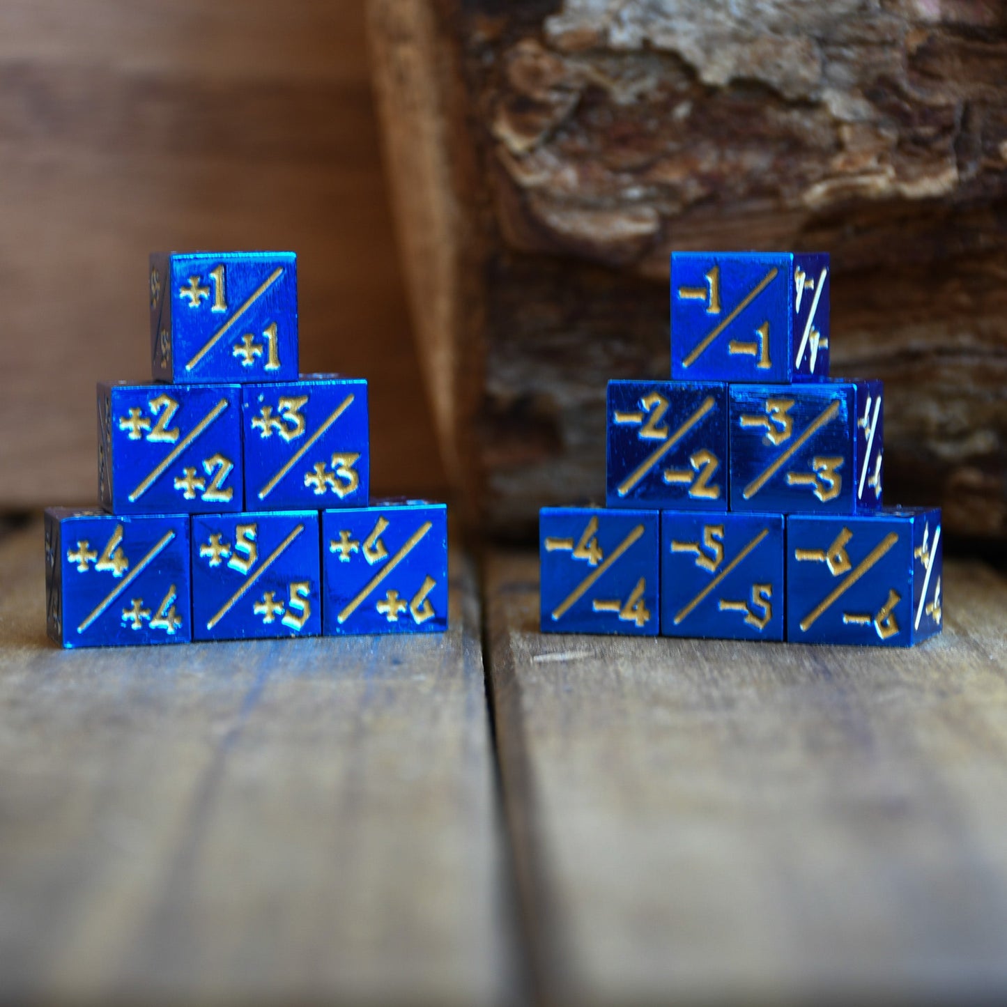 -1/-1 Counter Dice- Blue, 6ct.