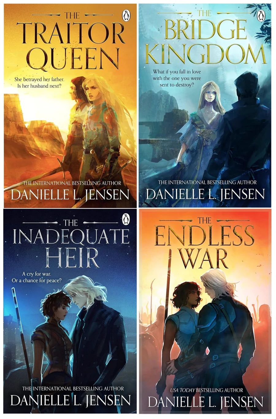 The Bridge Kingdom Series Collection - Four Book Set By Danielle Jensen: The Bridge Kingdom, The Traitor Queen, The Inadequate Heir, The Endless War -  Paperback