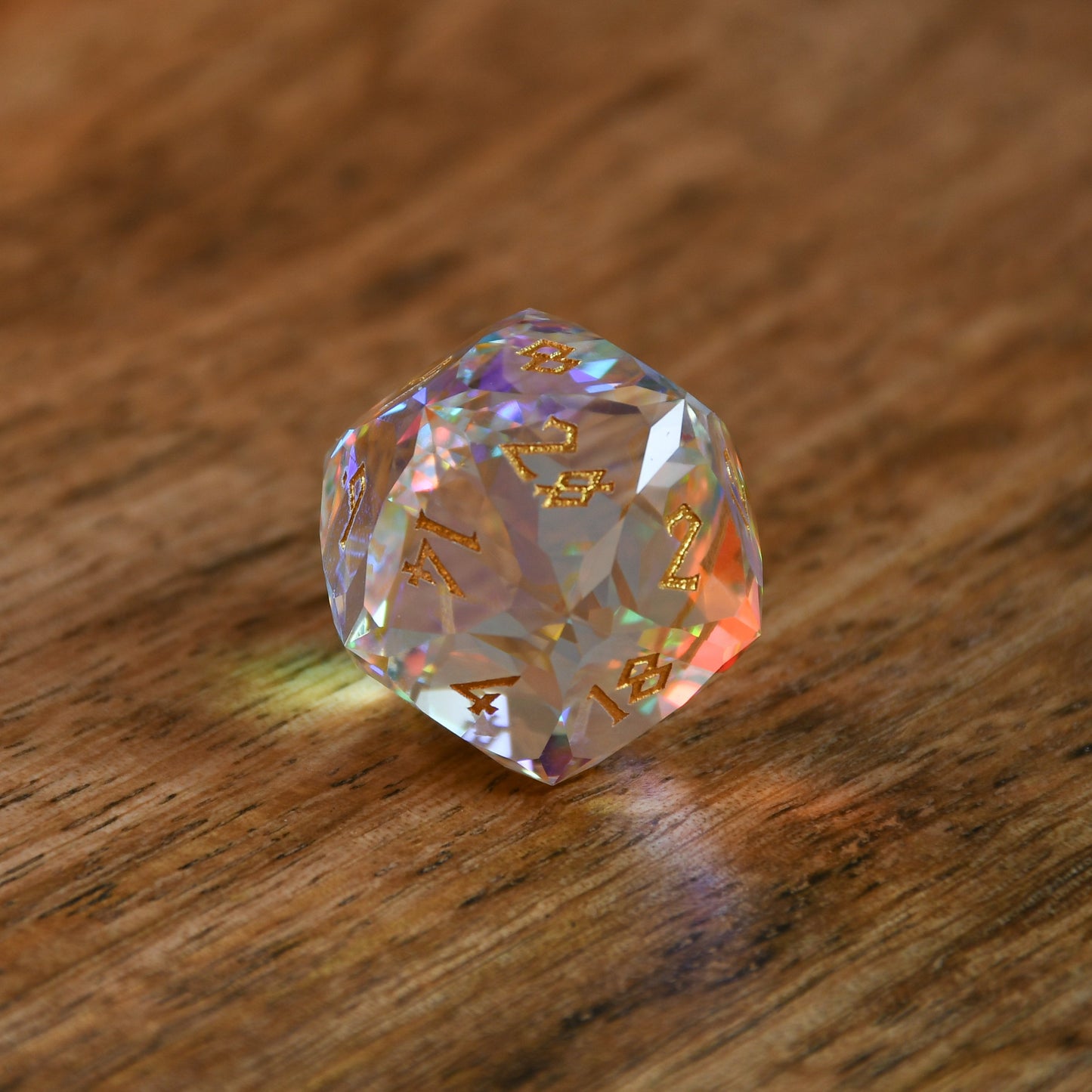 Pre-Order || Diamond Prism Multifaceted Glass Dice Set