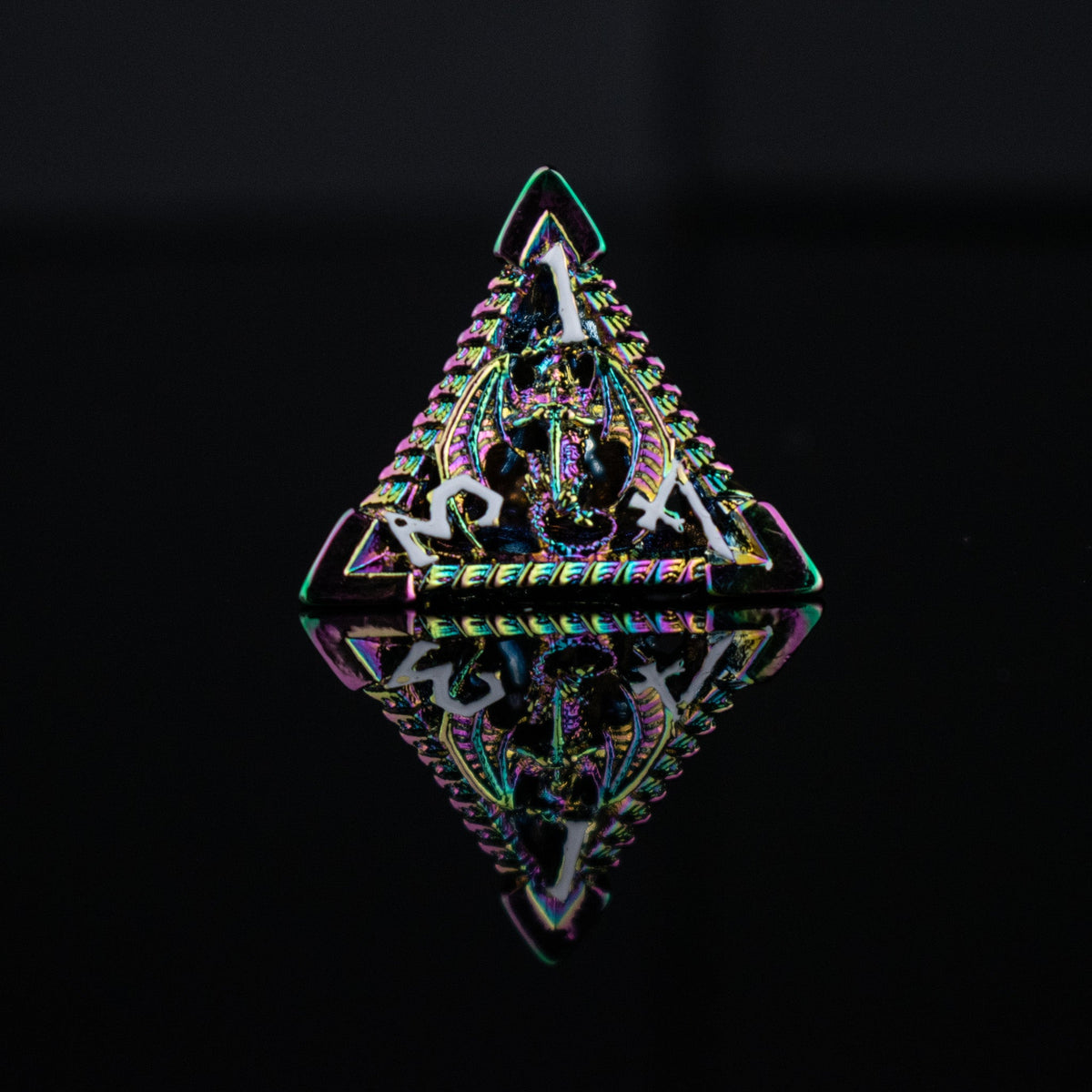 Pre-Order|| Dragonguard Hollow Metal Dice Set - Iridescent