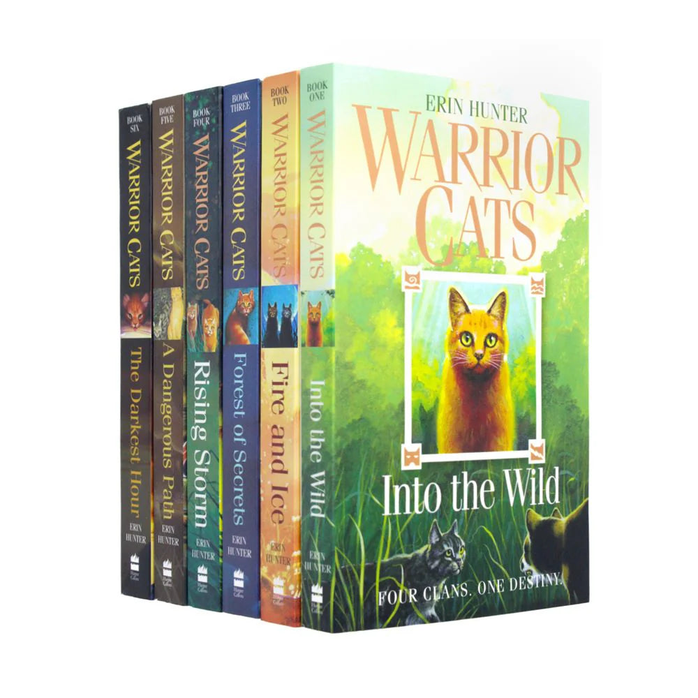 Warrior Cats Series 1 The Prophecies Begin 6 Book Collection Set - Erin Hunter - Paperback