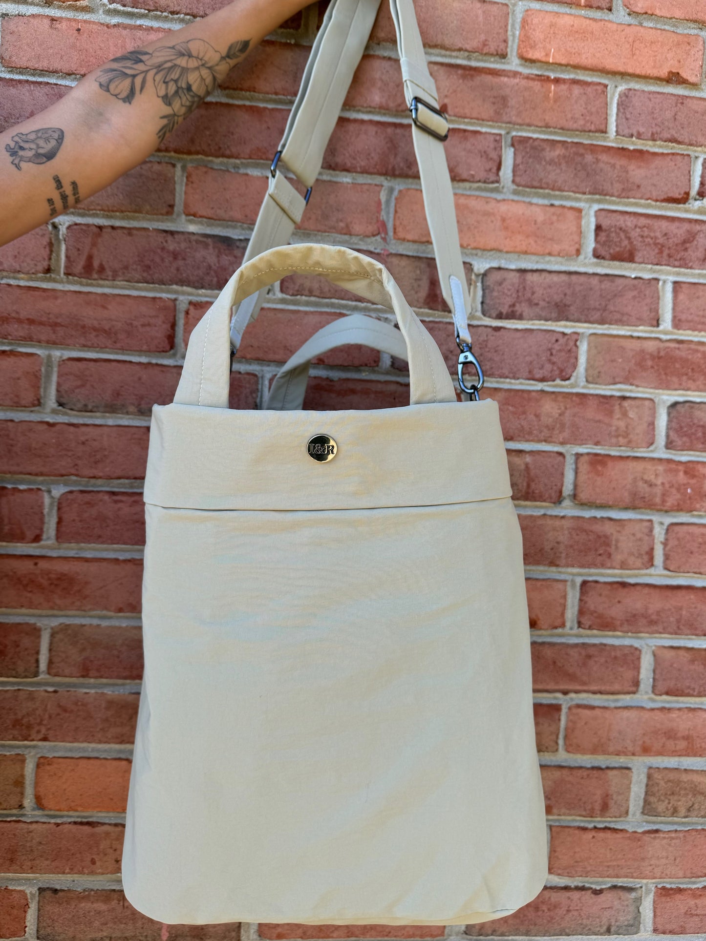 Iris' Favorite Tote Bag (#5003) Large Zippered Canvas Tote Bag - By Iris & Rainbow