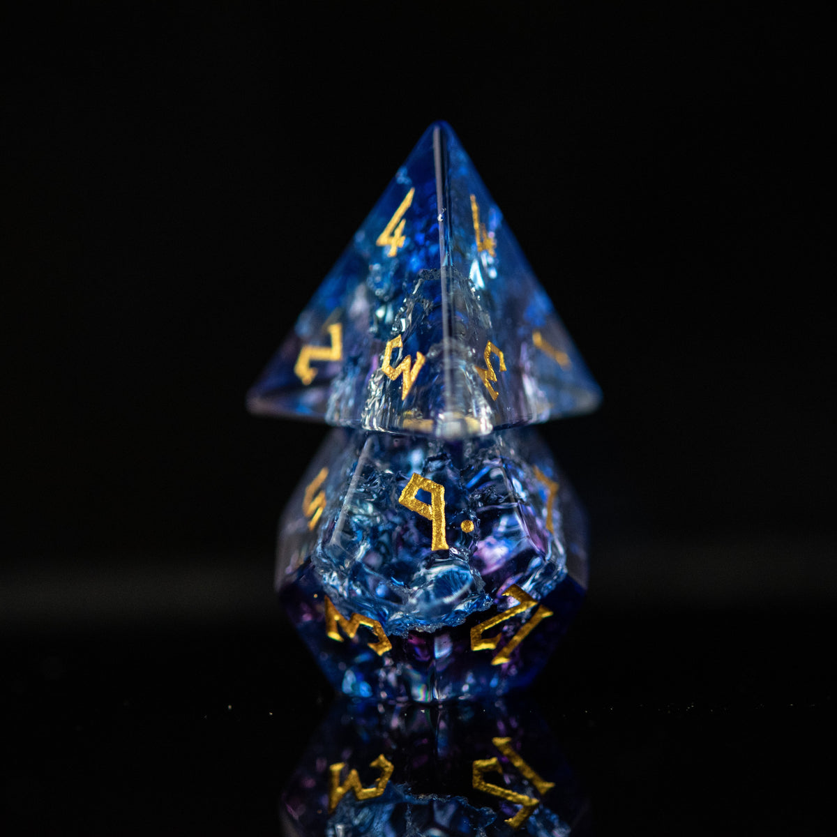 Pre-Order || Enchanted Waters Shattered Glass Dice Set