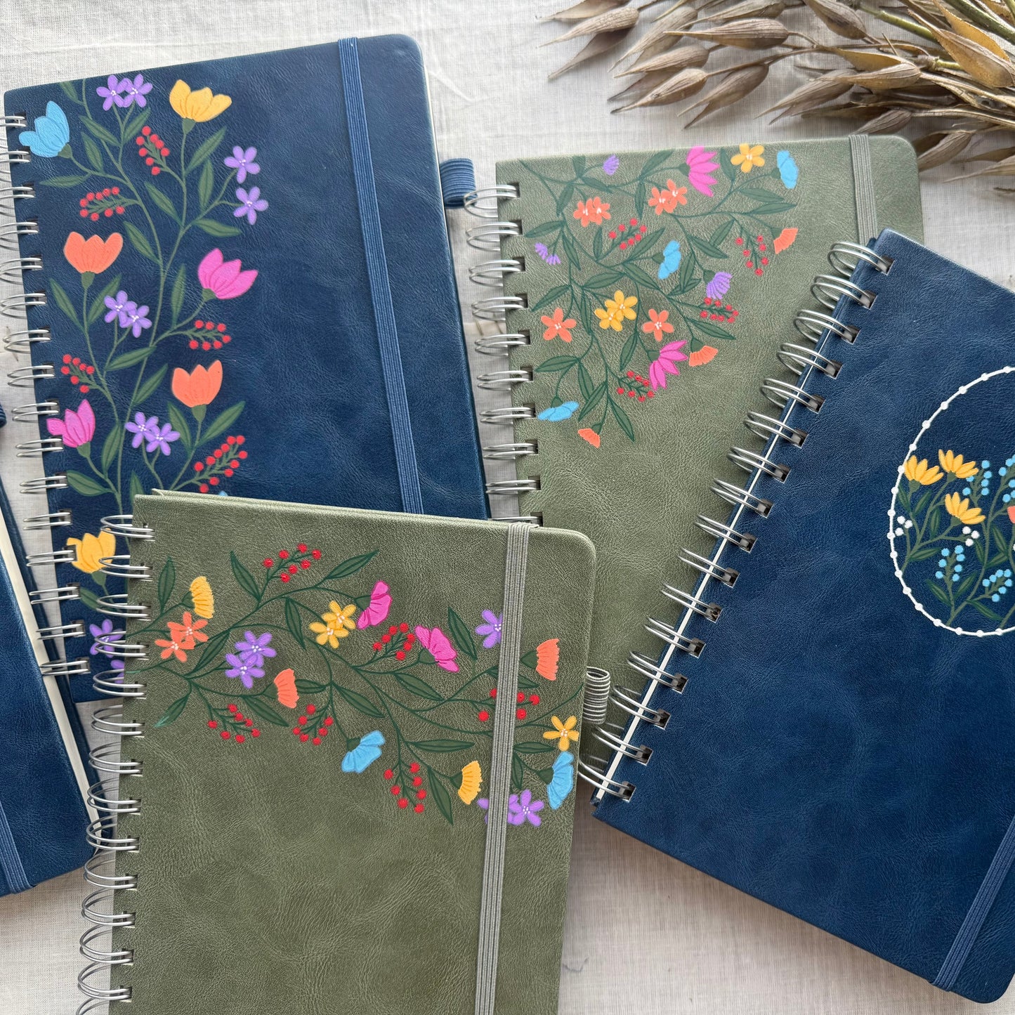 One of a Kind Lined Spiral Journal