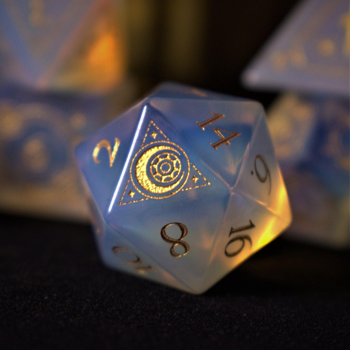 Pre-Order || Fabled Mark Opalite Stone Dice Set