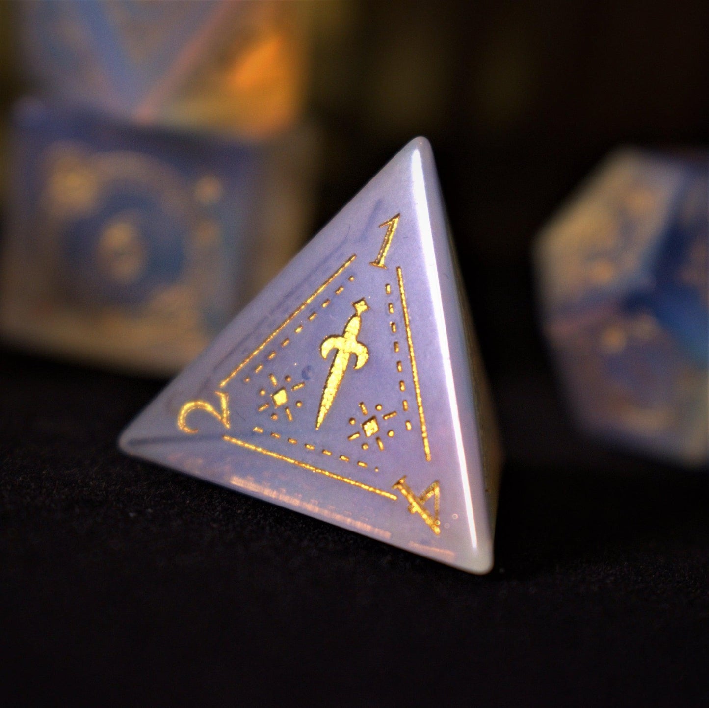 Pre-Order || Fabled Mark Opalite Stone Dice Set
