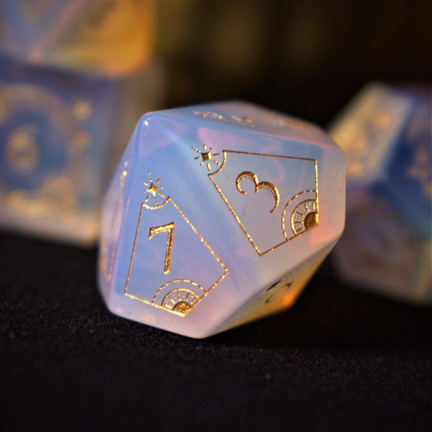 Pre-Order || Fabled Mark Opalite Stone Dice Set