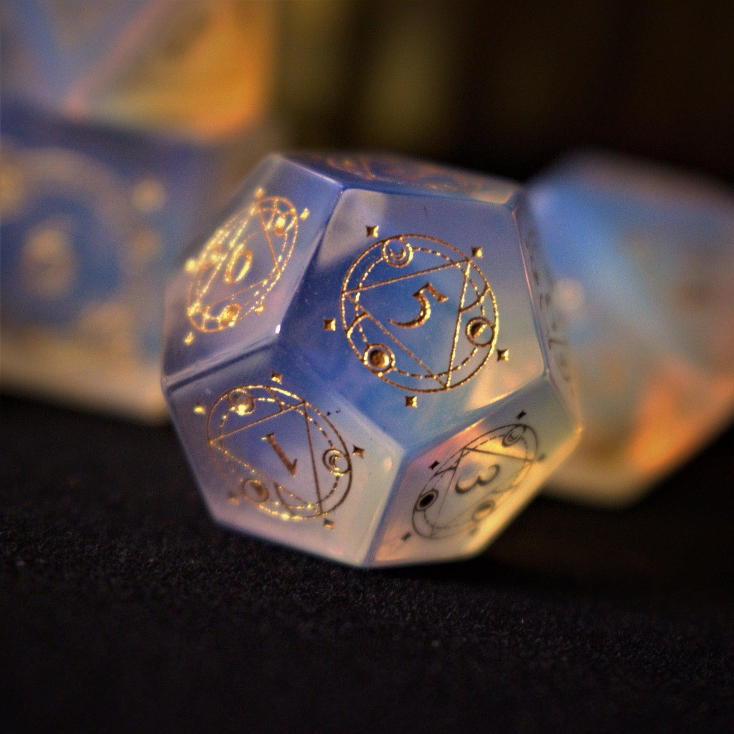 Pre-Order || Fabled Mark Opalite Stone Dice Set