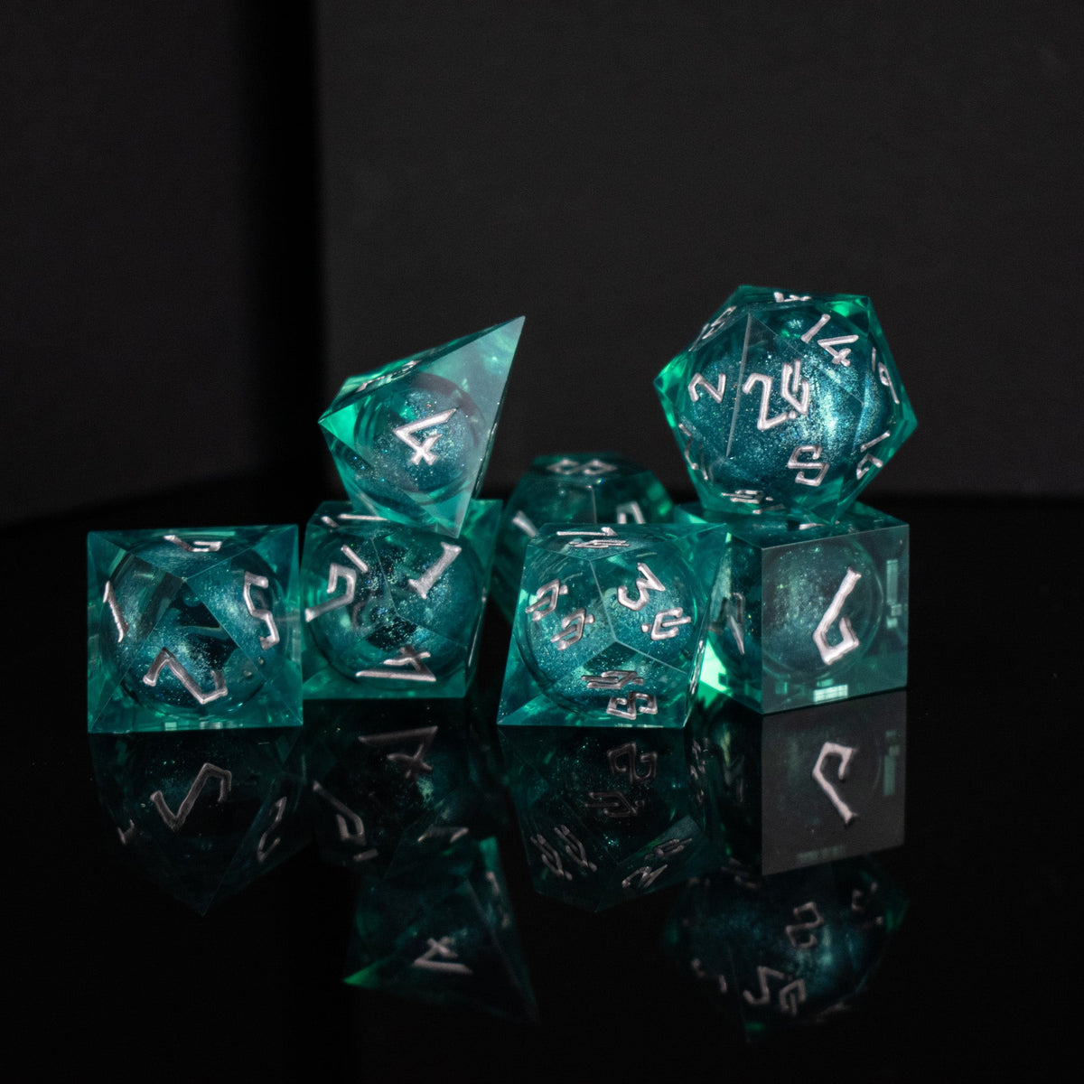 Pre-Order || Forbidden Lake Liquid Core Dice Set