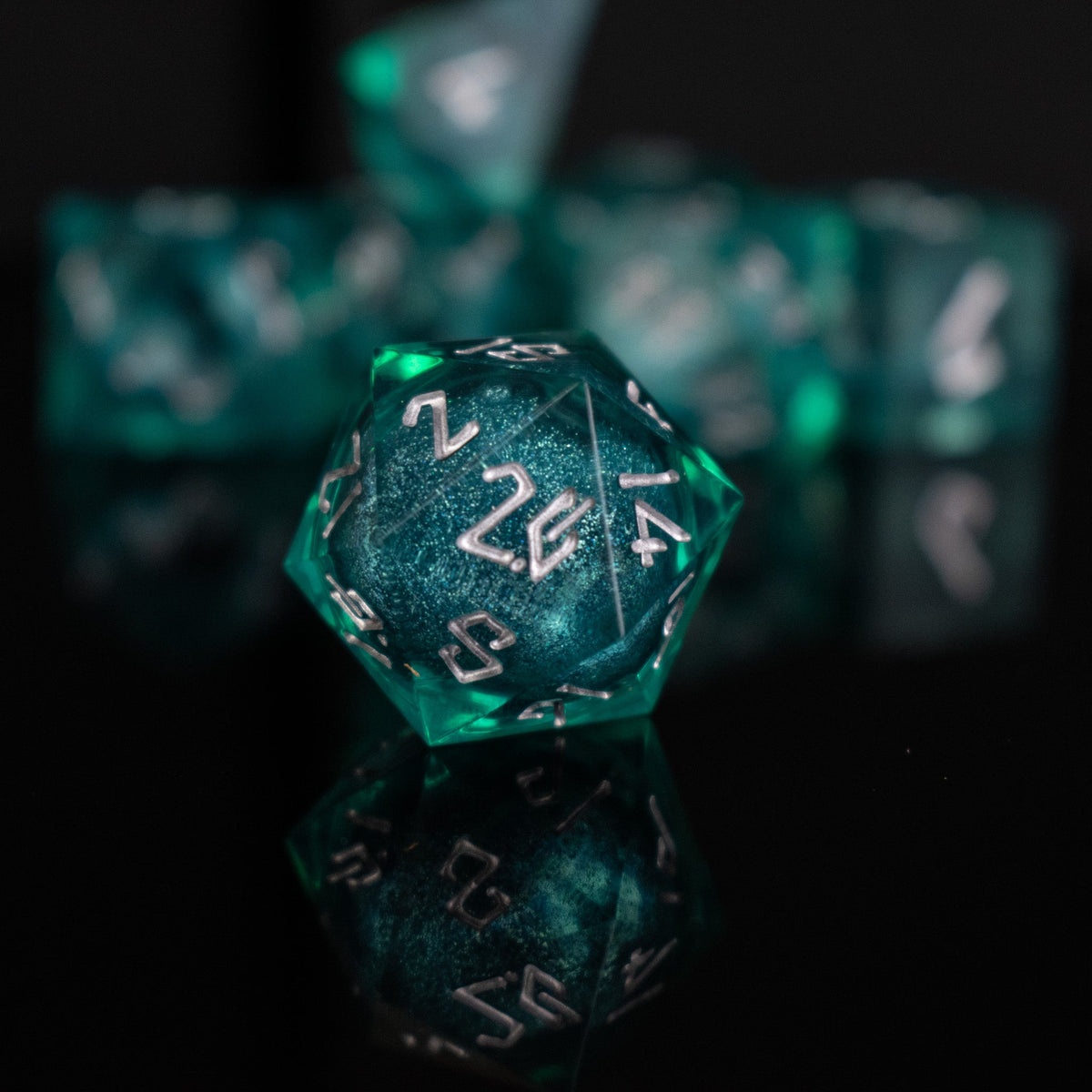 Pre-Order || Forbidden Lake Liquid Core Dice Set