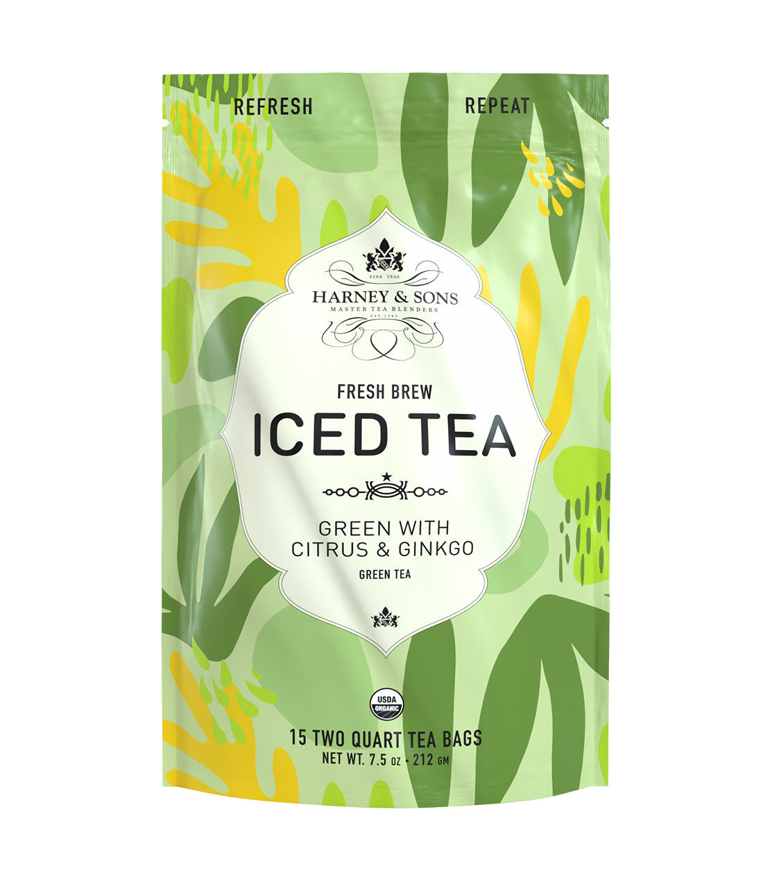 Organic Green with Citrus & Ginkgo Fresh Brew Iced Tea
