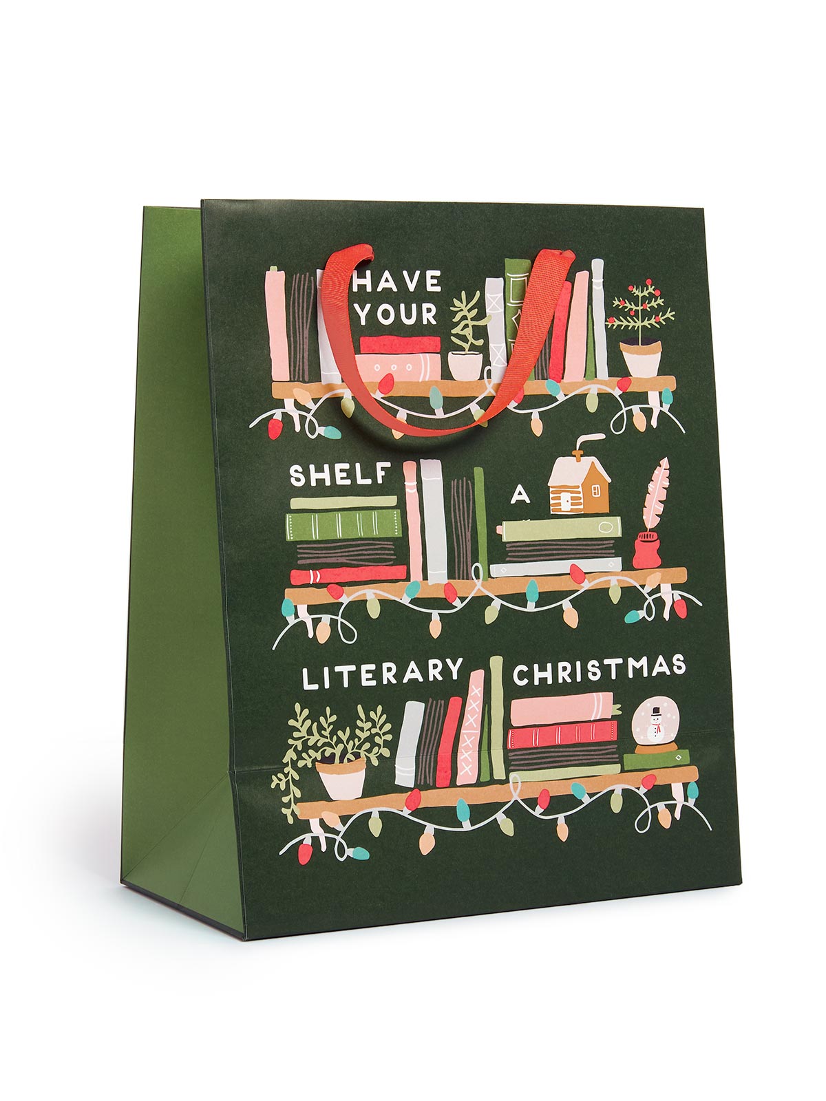 Have Your Shelf a Literary Christmas Large Gift Bag