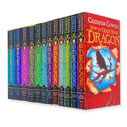 How to Train Your Dragon – Complete 12 Book Collection Set: Hiccup's Epic Viking Adventures - By Cressida Cowell