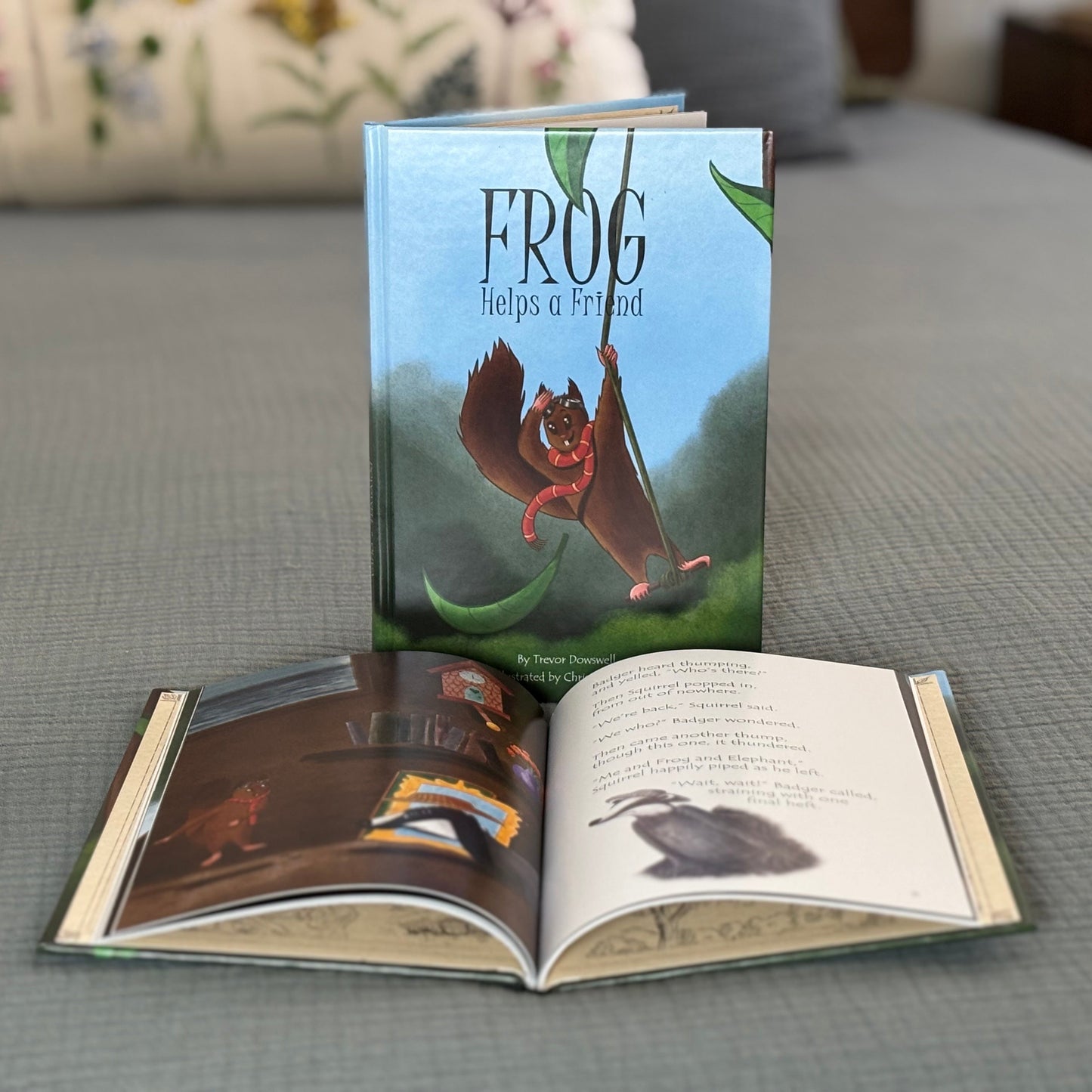 Frog: Helps a Friend, Book Three & Organic Cotton Frog Plushie