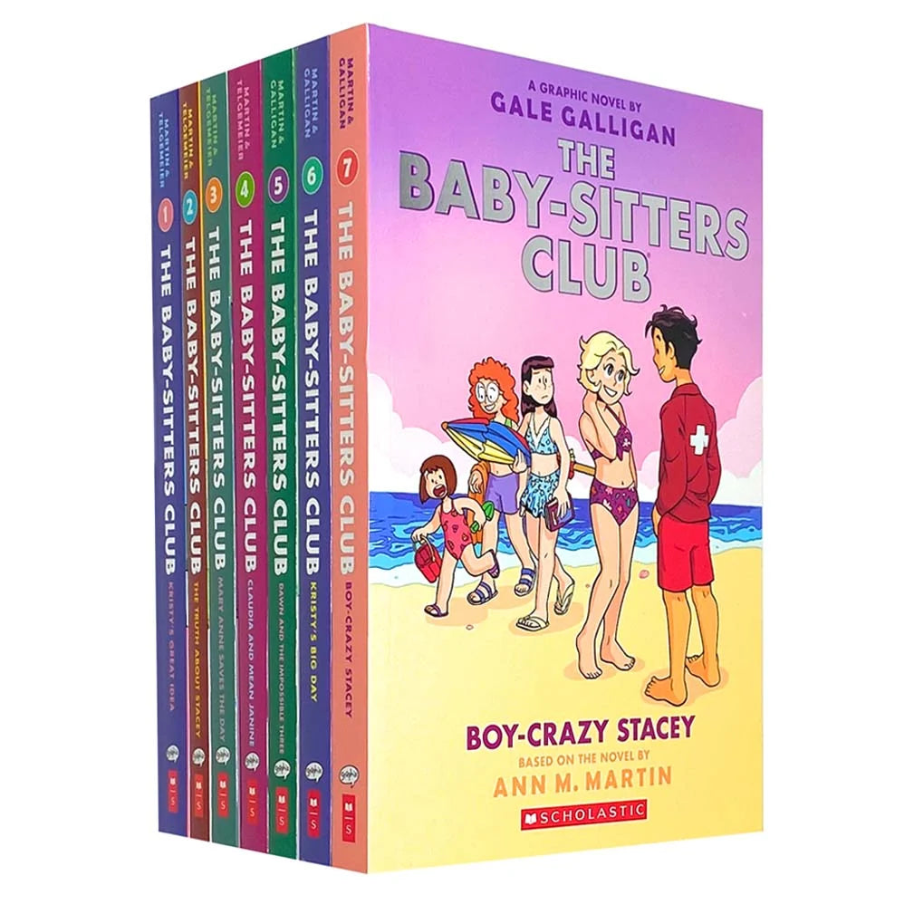 The Baby-Sitters Club Graphix Collection – 7 Book Box Set: Books 1–7 - By Ann M. Martin - Paperback Graphic Novels