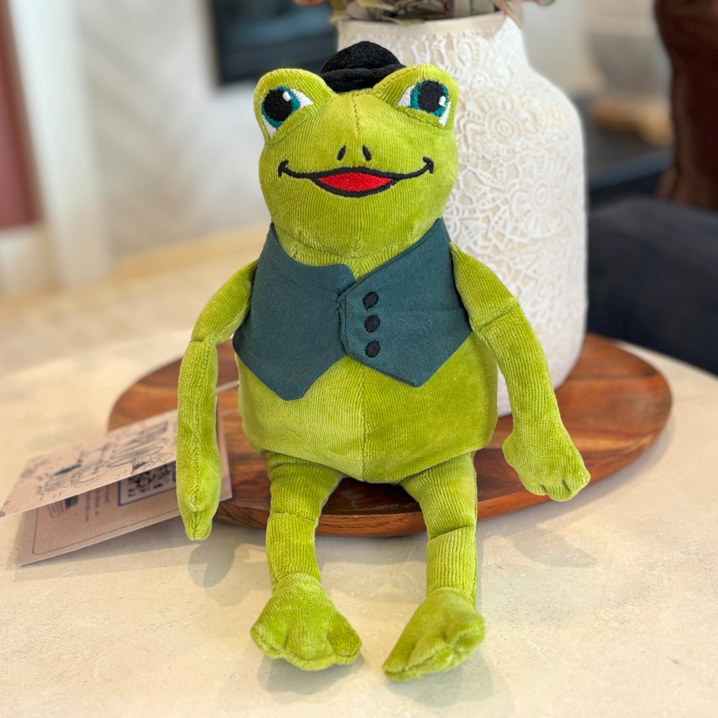 Frog: Helps a Friend, Book Three & Organic Cotton Frog Plushie