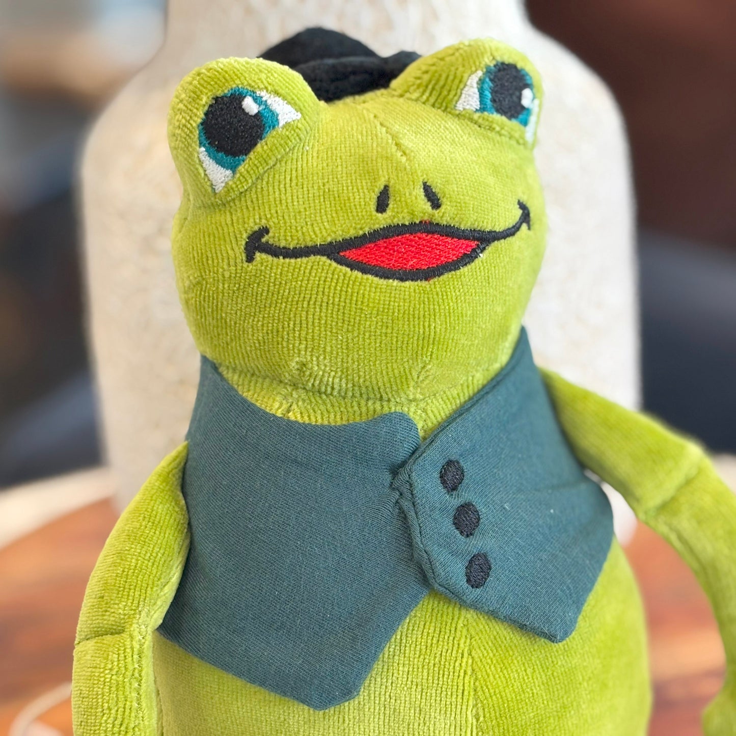 Frog: Discovers the World, Book One & Organic Cotton Frog Plushie