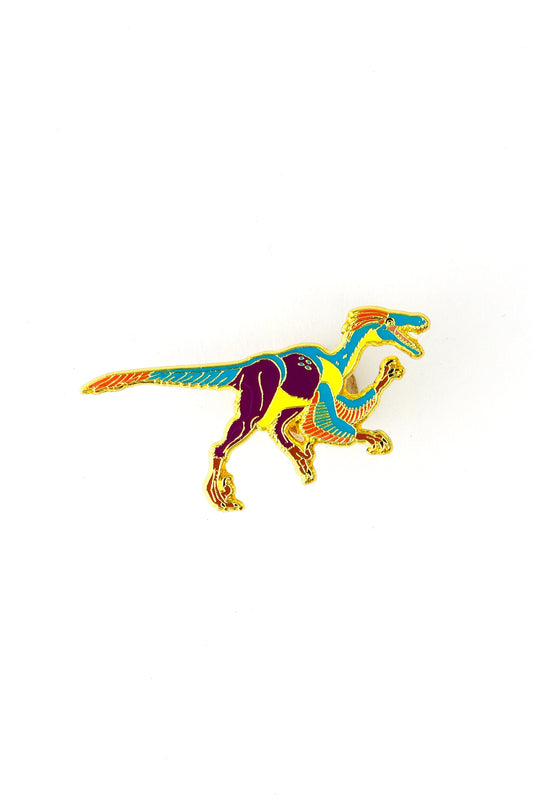 Velociraptor Enamel Pin (Velociraptor mongoliensis)
