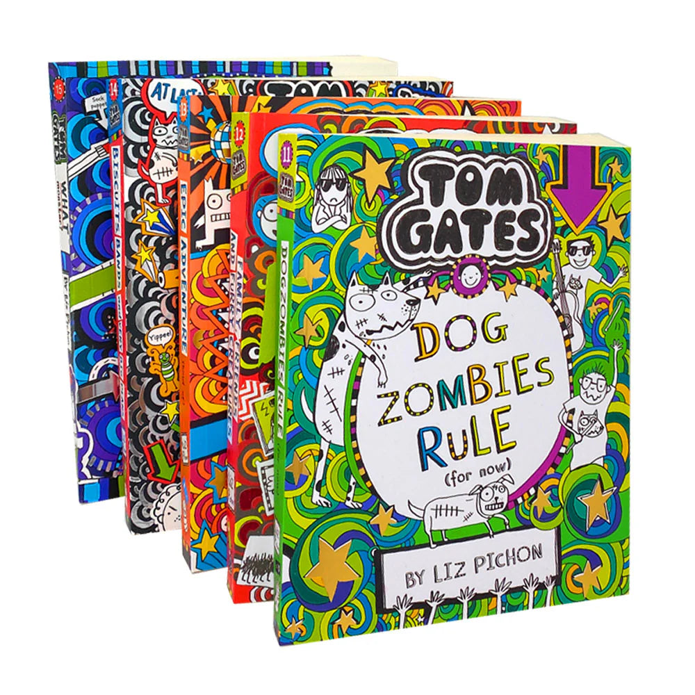 Tom Gates 5 Books Collection Set By Liz Pichon Series 3 - Books 11 to 15 - What Monster?