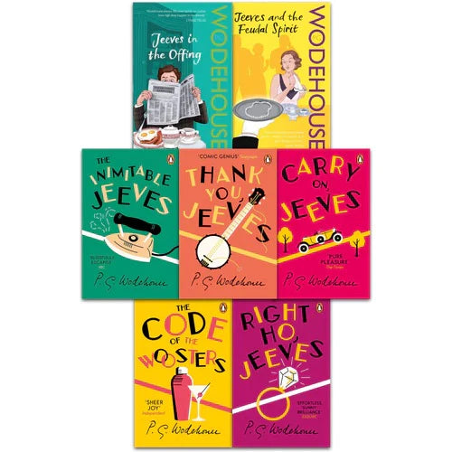 The Best of Wodehouse Collection Seven Book Set By P.G. Wodehouse: The Code of the Woosters, Inimitable Jeeves, Jeeves in the Offing, Right Ho, Jeeves - Paperback