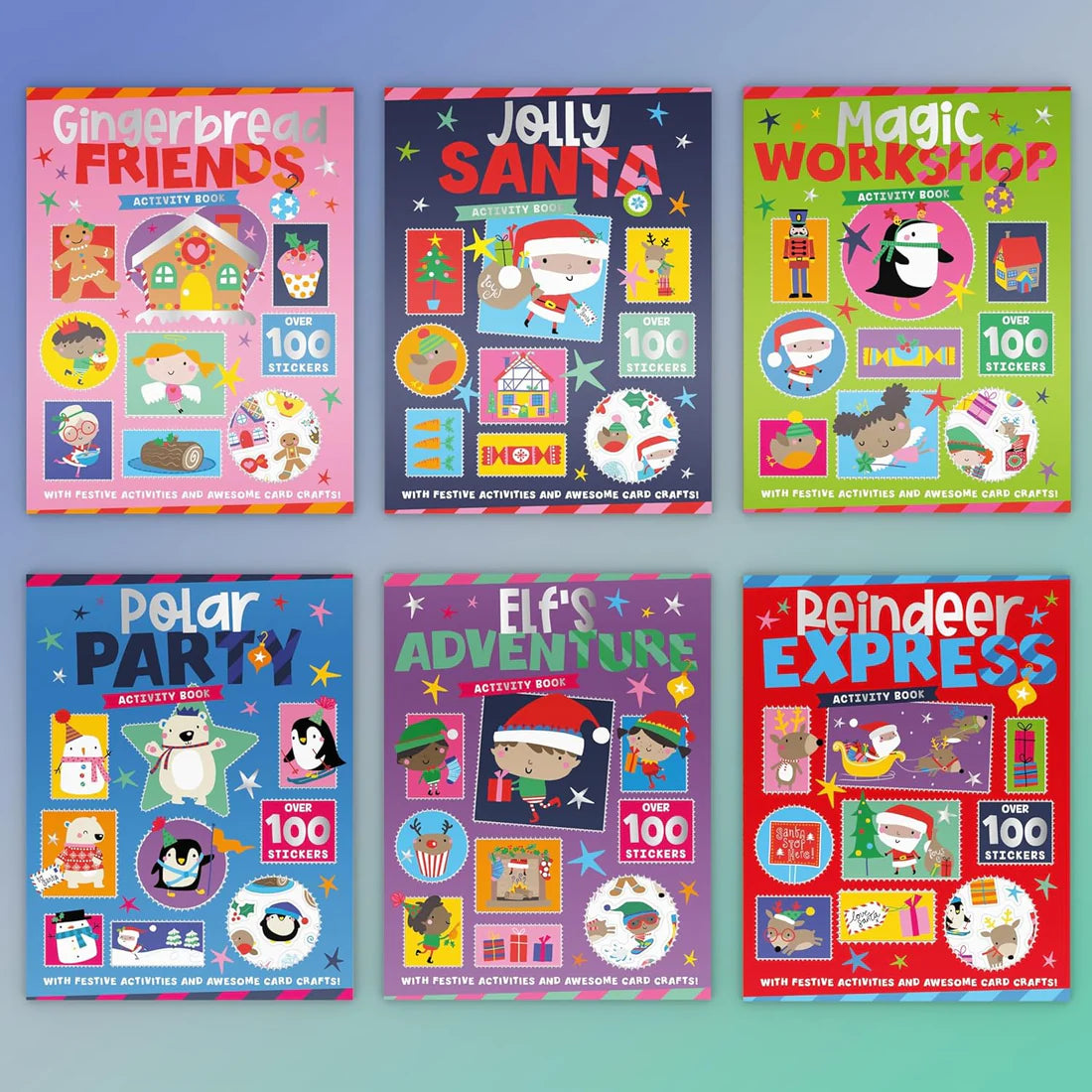 Children's Christmas Activity Fun 6 Book Collection Set