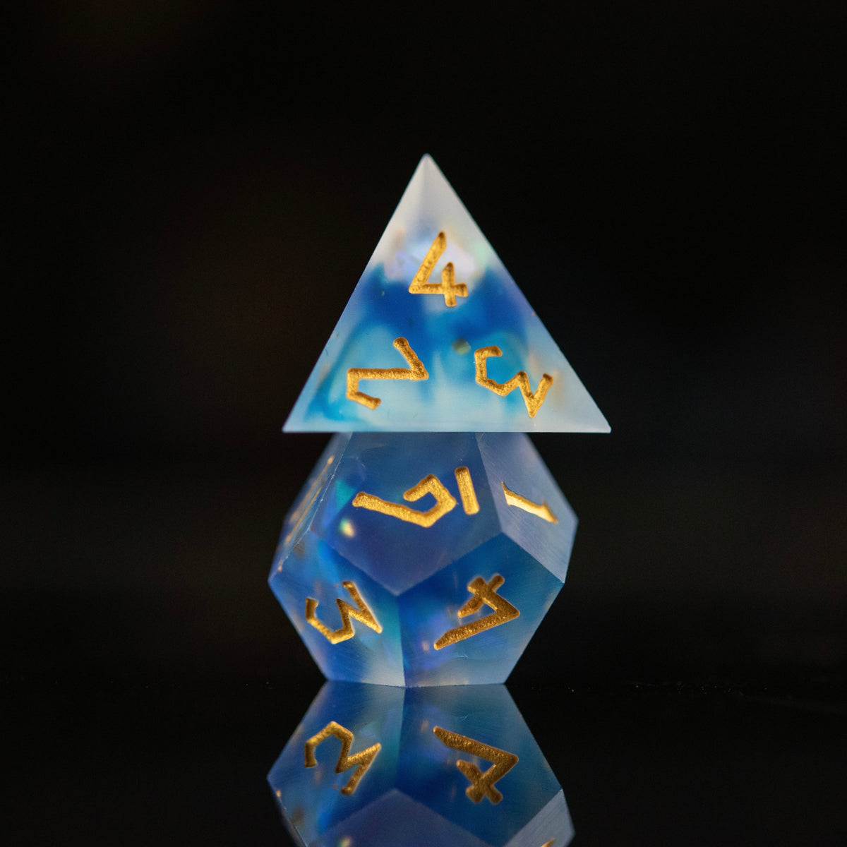 Pre-Order|| Lunar Veil Sharp-Edged Resin Dice Set