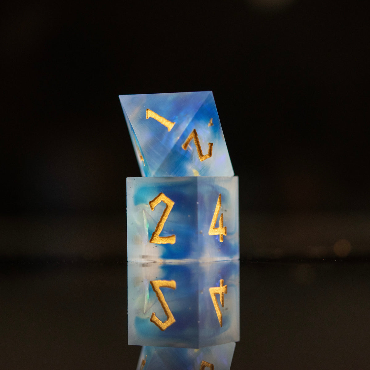 Pre-Order|| Lunar Veil Sharp-Edged Resin Dice Set