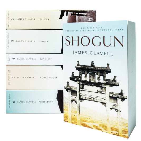 Complete Asian Saga Six Books Set by James Clavell (Shogun,Tai-Pan,Gai-Jin,King Rat,Noble House,Whirlwind)