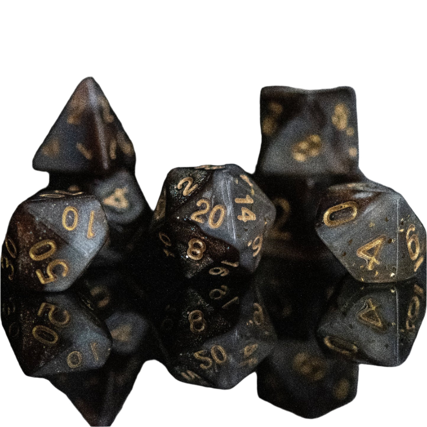 Moon Dust Acrylic Dice Set