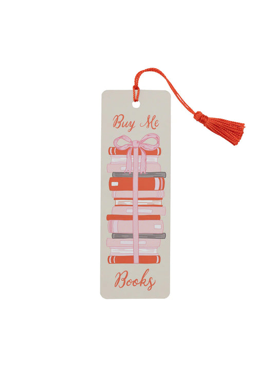 Buy Me A Book Stack bookmark