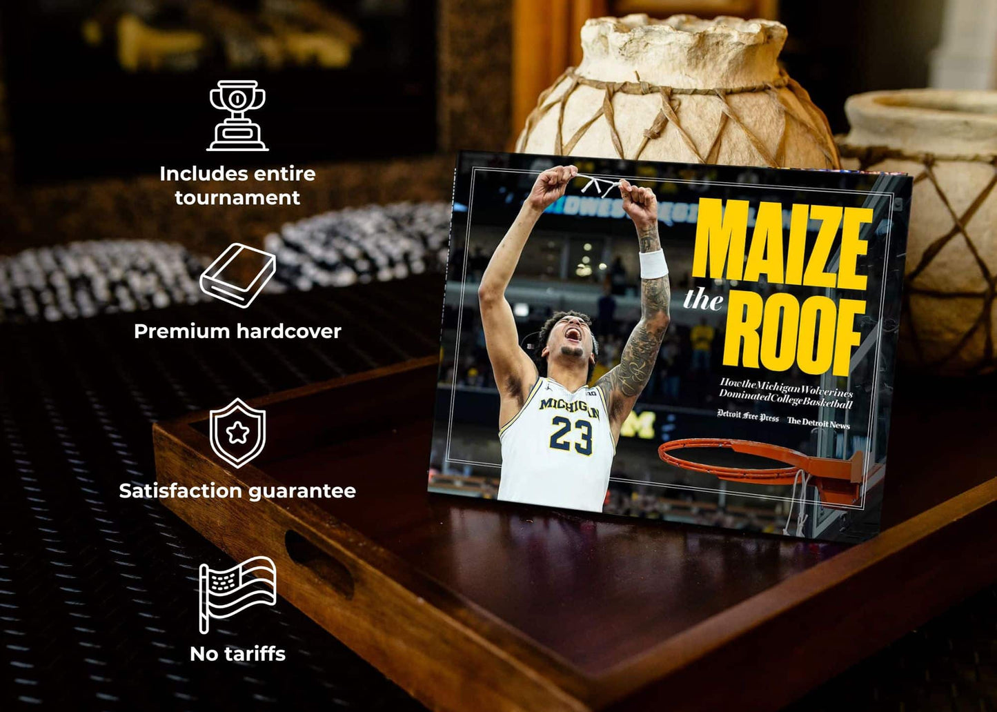 MAIZE THE ROOF: How the Michigan Wolverines Dominated College Basketball (Pediment)  - PREORDER ships 06/05/2026