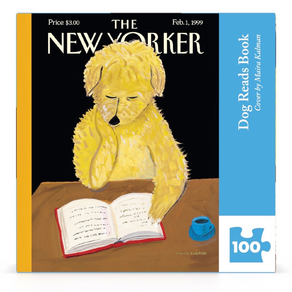 Dog Reads Book Mini