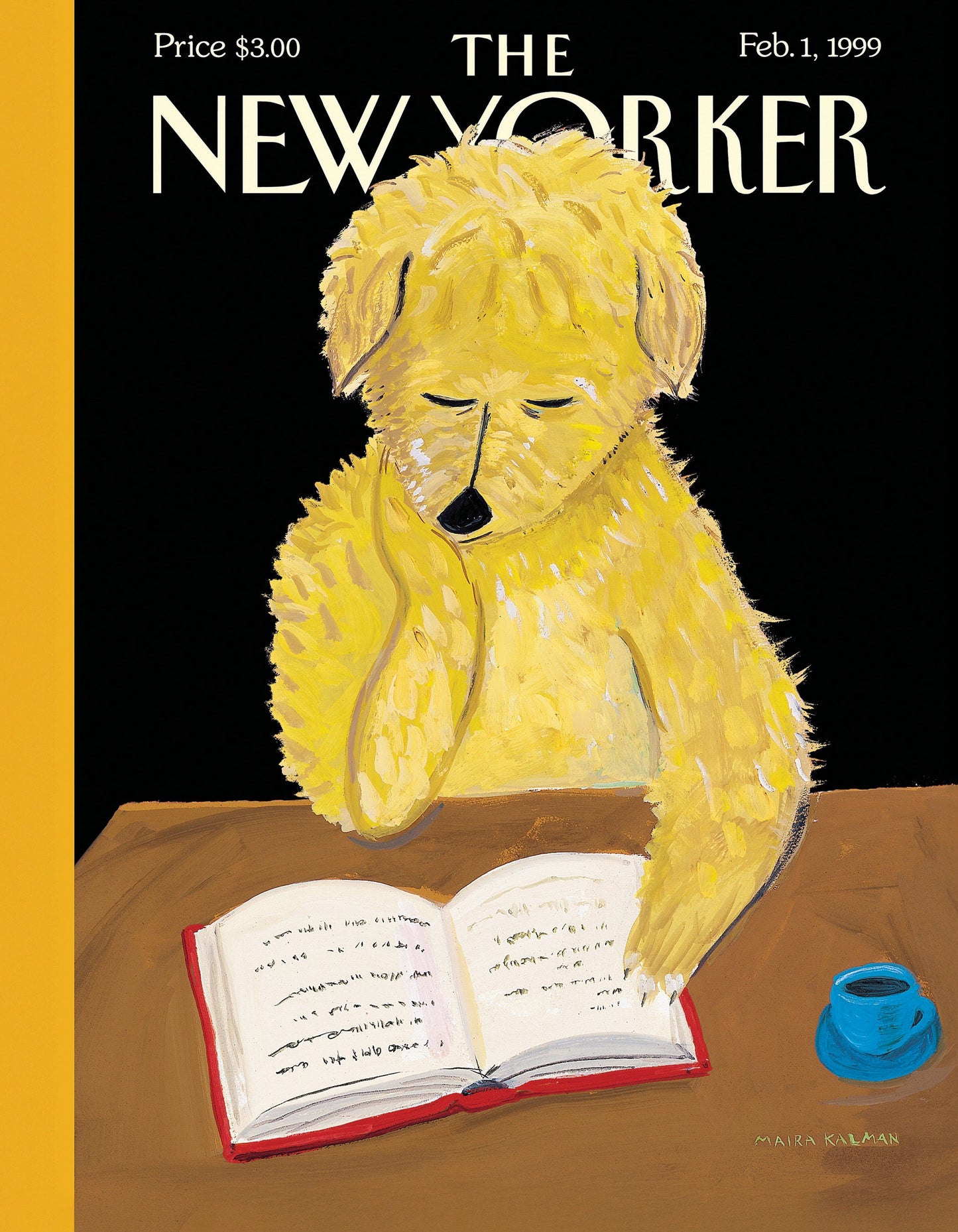 Dog Reads Book Mini