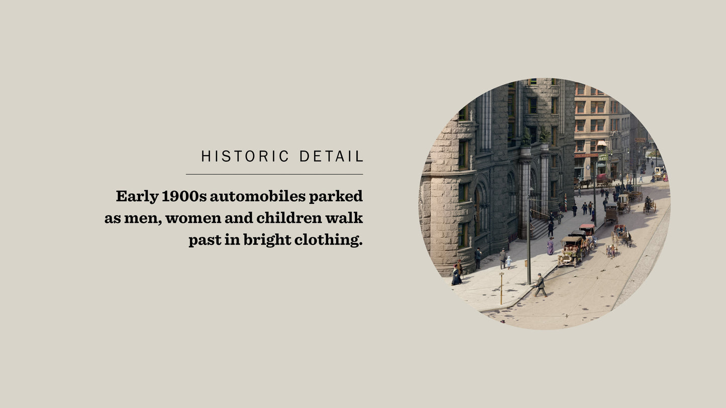 Vintage Photo Puzzle: Niagara Street, Buffalo, 1908: 500 Pieces