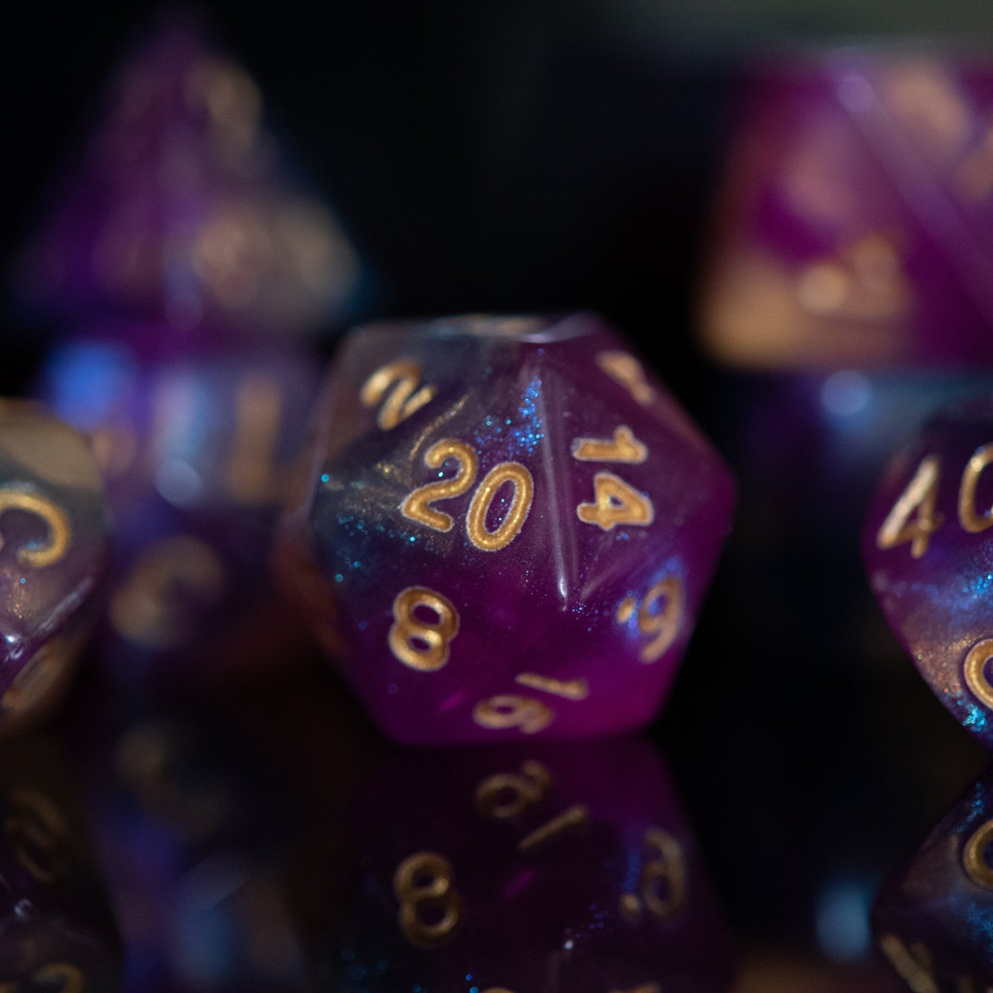 Pre-Order || Orion Galaxy Acrylic Dice Set