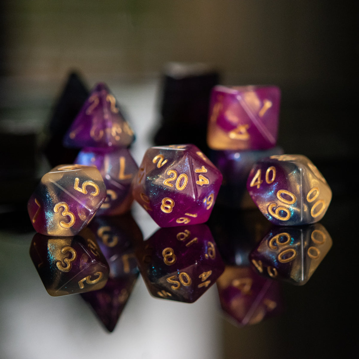 Pre-Order || Orion Galaxy Acrylic Dice Set