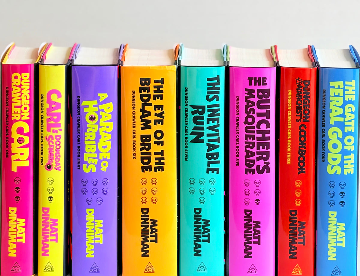 Dungeon Crawler Carl Complete Collection – 8 Book Set: Books 1–8 - By Matt Dinniman - Hardcover