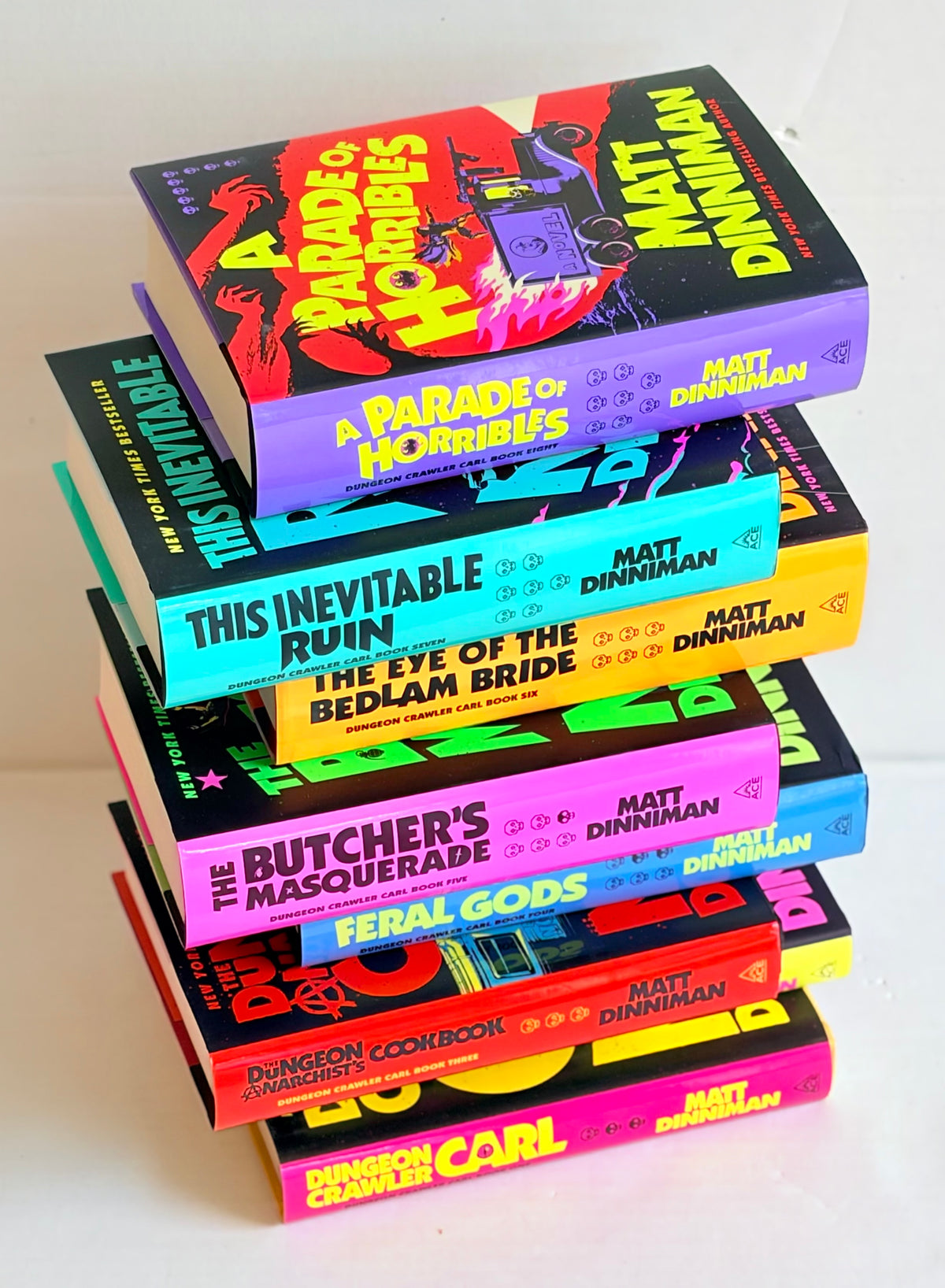 Dungeon Crawler Carl Complete Collection – 8 Book Set: Books 1–8 - By Matt Dinniman - Hardcover