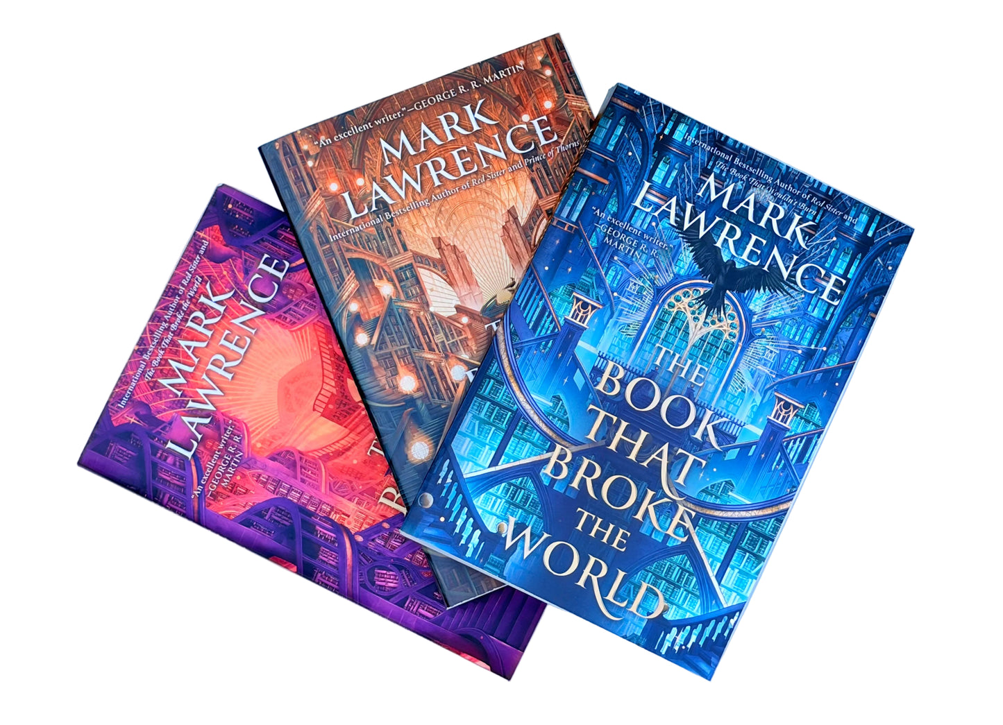 The Library Trilogy – 3 Book Collection Set: The Book That Wouldn't Burn, The Book That Broke the World & The Book That Held Her Heart - By Mark Lawrence