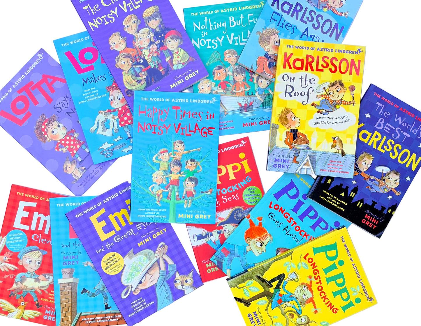 Astrid Lindgren – 14 Book Collection Set: Classic Children's Stories & Adventures - By Astrid Lindgren