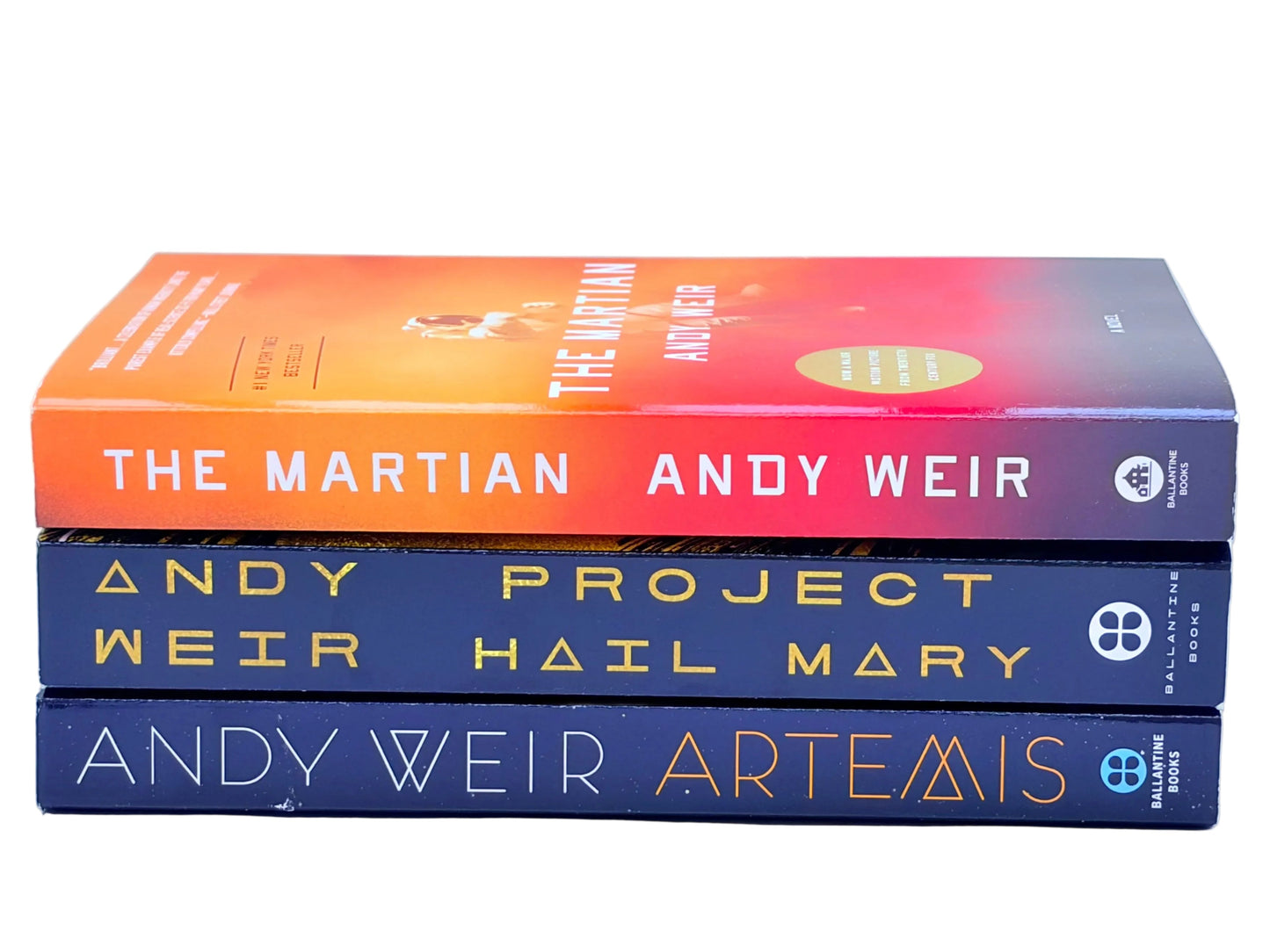 Andy Weir Collection – 3 Book Set: Project Hail Mary, Artemis & The Martian - By Andy Weir - Paperback