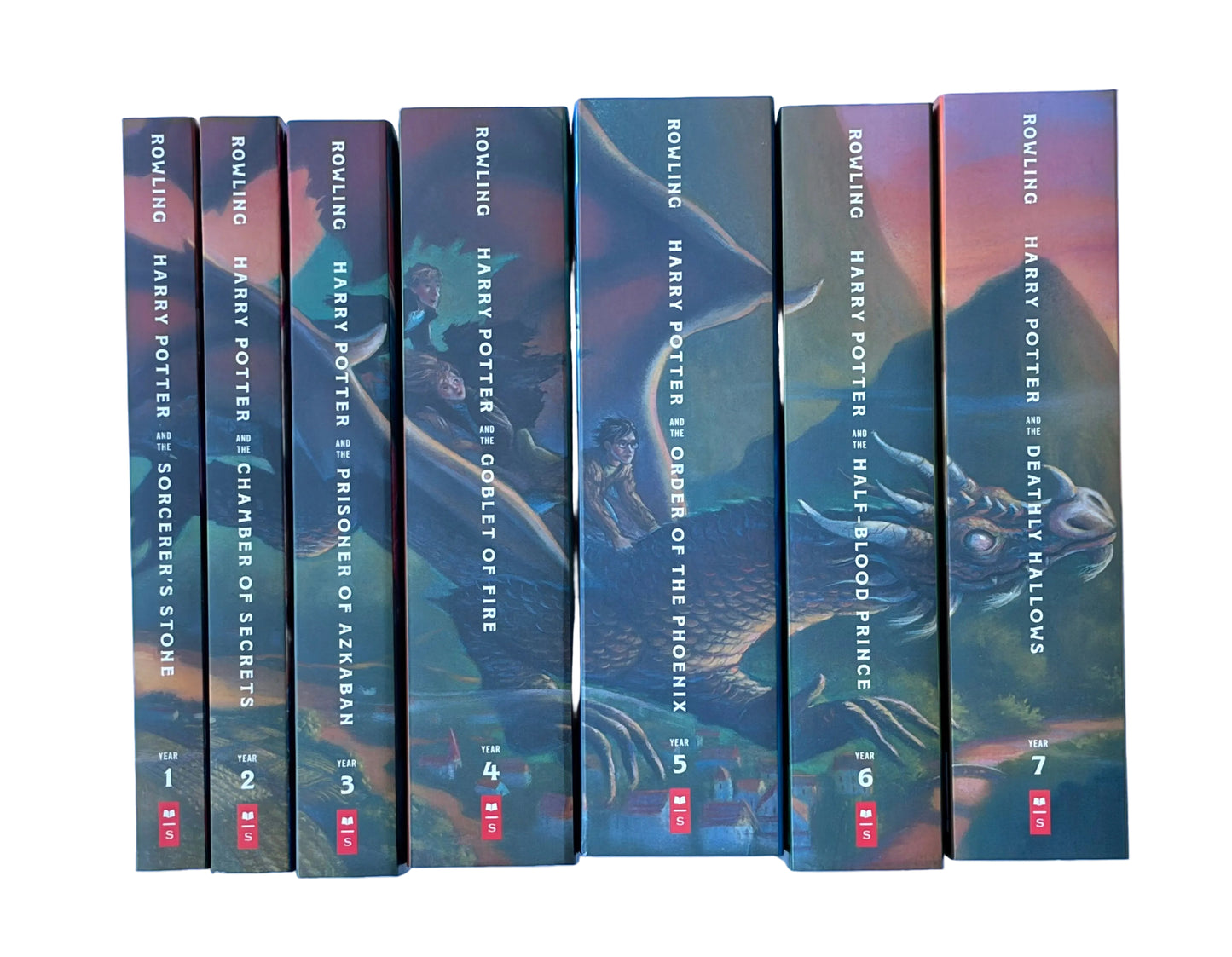 Harry Potter Deluxe Collection – 7 Book Box Set: Books 1–7 with Stenciled Edges - By J.K. Rowling - Paperback