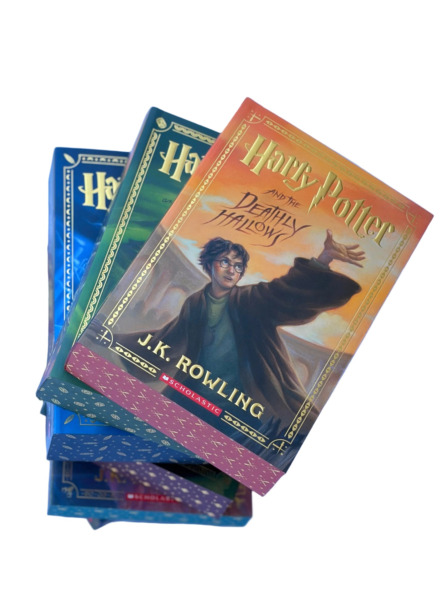 Harry Potter Deluxe Collection – 7 Book Box Set: Books 1–7 with Stenciled Edges - By J.K. Rowling - Paperback
