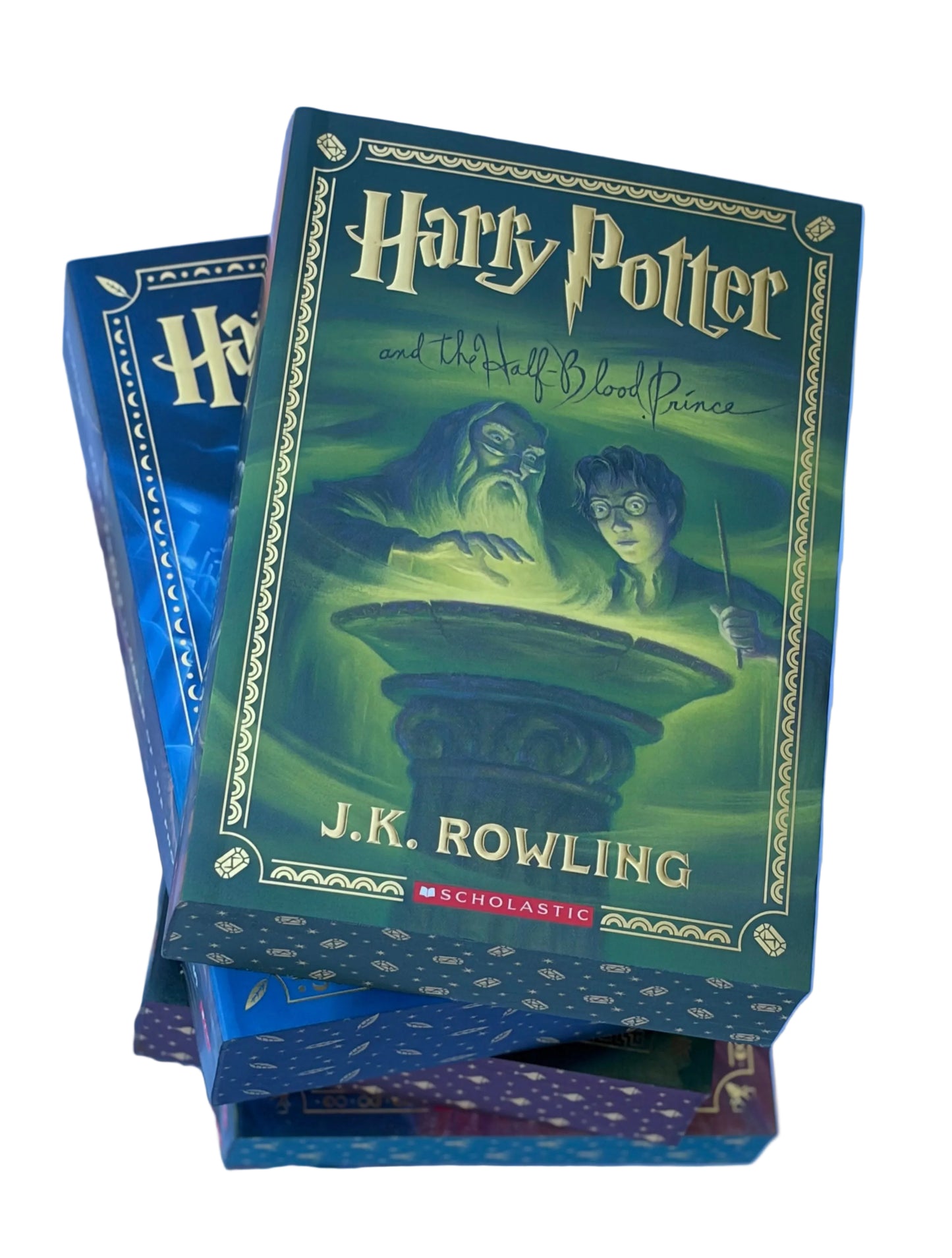 Harry Potter Deluxe Collection – 7 Book Box Set: Books 1–7 with Stenciled Edges - By J.K. Rowling - Paperback