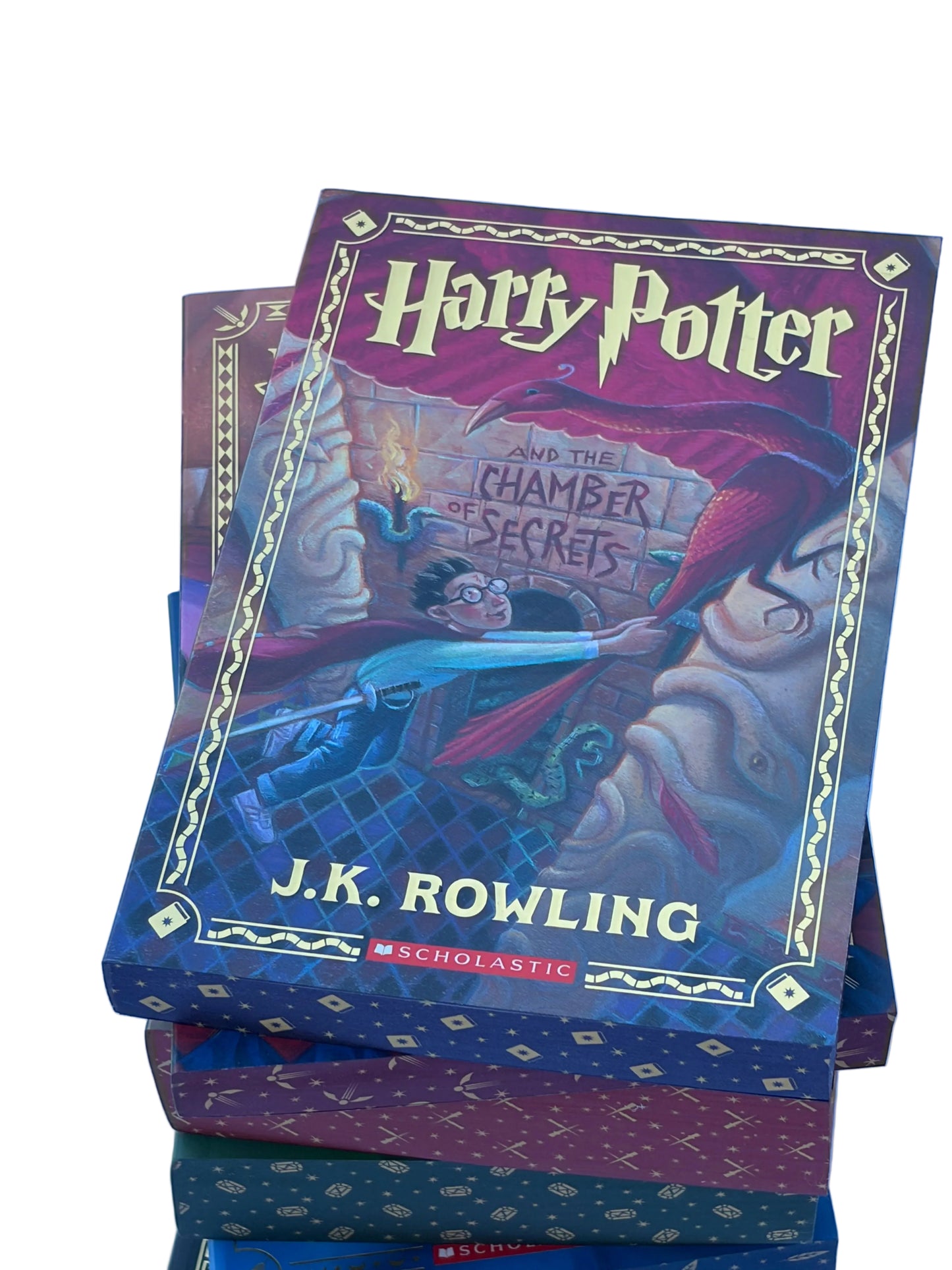 Harry Potter Deluxe Collection – 7 Book Box Set: Books 1–7 with Stenciled Edges - By J.K. Rowling - Paperback