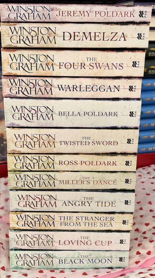 Winston Graham Poldark Series 12 Books Collection Set - by Winston Graham - Paperback