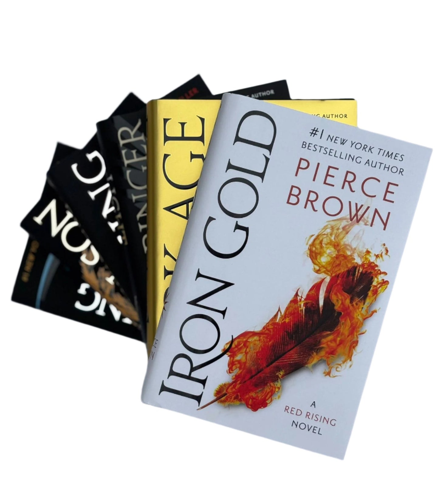 Red Rising Series Vol. 1-6, 6 Books Set, Red Rising, Golden Son, Morning Star, Iron Gold, Light Bringer, Dark Age - by Pierce Brown - Hardcover