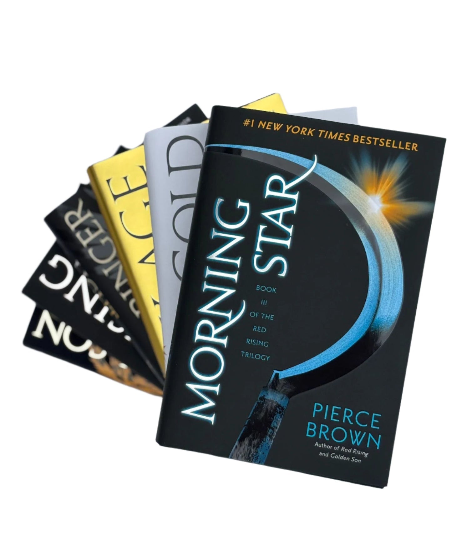 Red Rising Series Vol. 1-6, 6 Books Set, Red Rising, Golden Son, Morning Star, Iron Gold, Light Bringer, Dark Age - by Pierce Brown - Hardcover