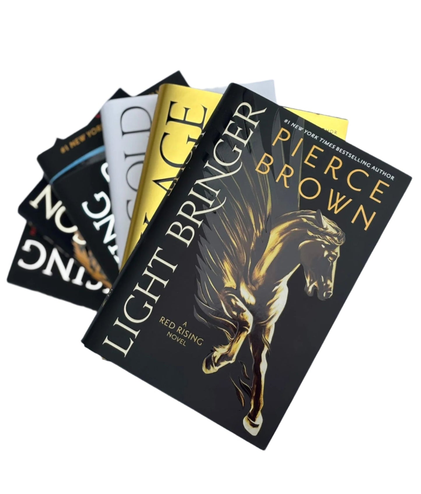 Red Rising Series Vol. 1-6, 6 Books Set, Red Rising, Golden Son, Morning Star, Iron Gold, Light Bringer, Dark Age - by Pierce Brown - Hardcover
